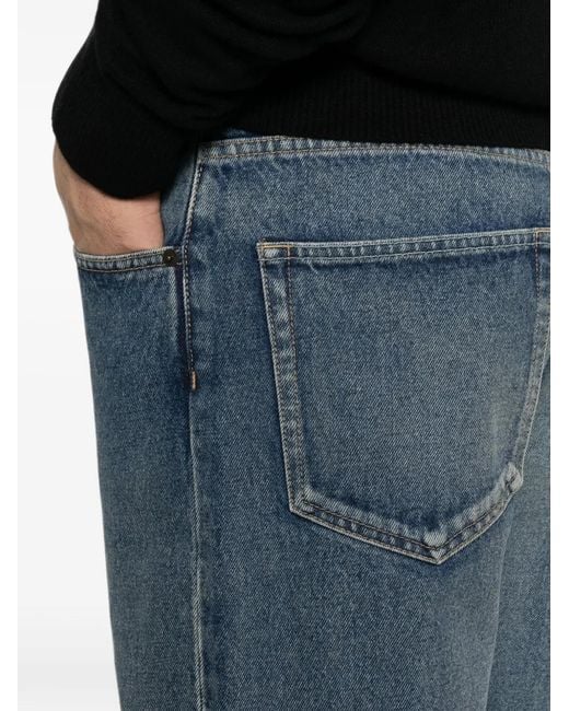 The Row Blue Moe Straight-Leg Jeans for men