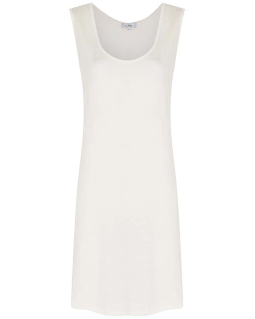 Amir Slama White Sleeveless T-Shirt Dress