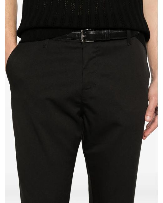 Imperial Black Cuffed Trousers for men