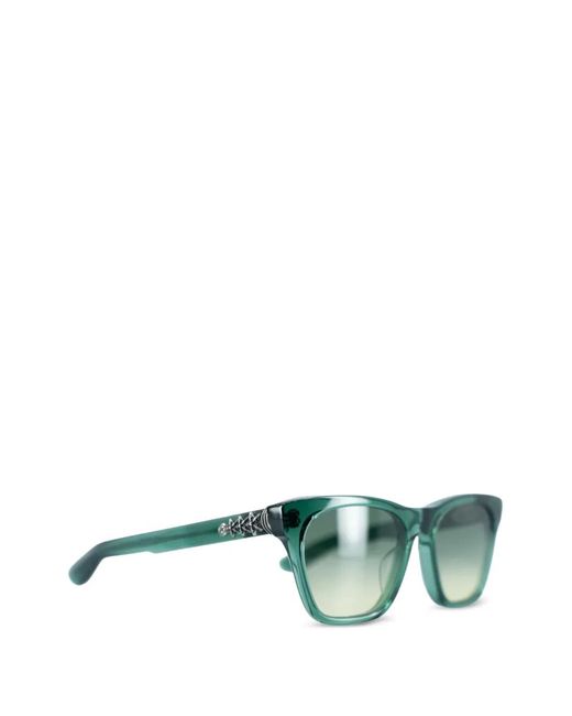 Chrome Hearts Green Clitterati Star-Embellished Sunglasses
