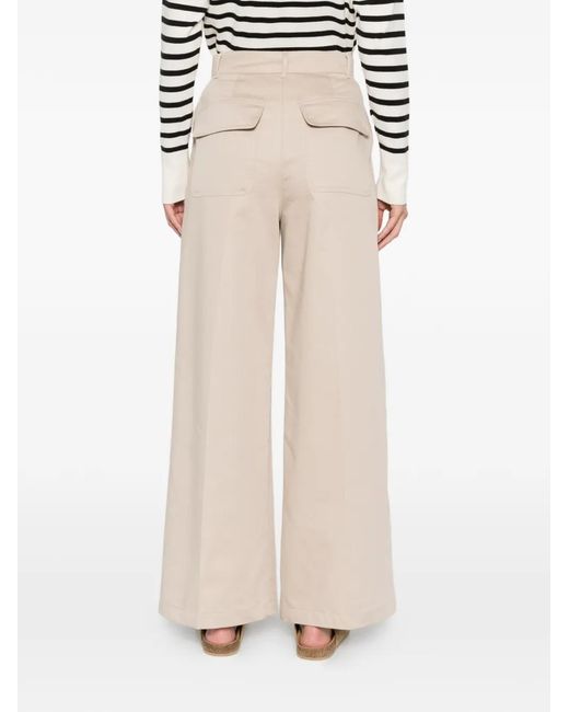 Emme White Pleated Palazzo Pants