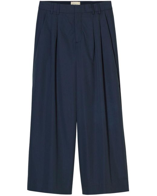 Closed Blue Trona Mid-rise Cropped Trousers