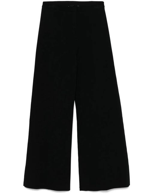 Theory Black High-Waisted Trousers