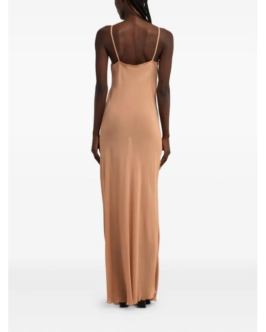 Roberto Cavalli White Sleeveless Maxi Dress