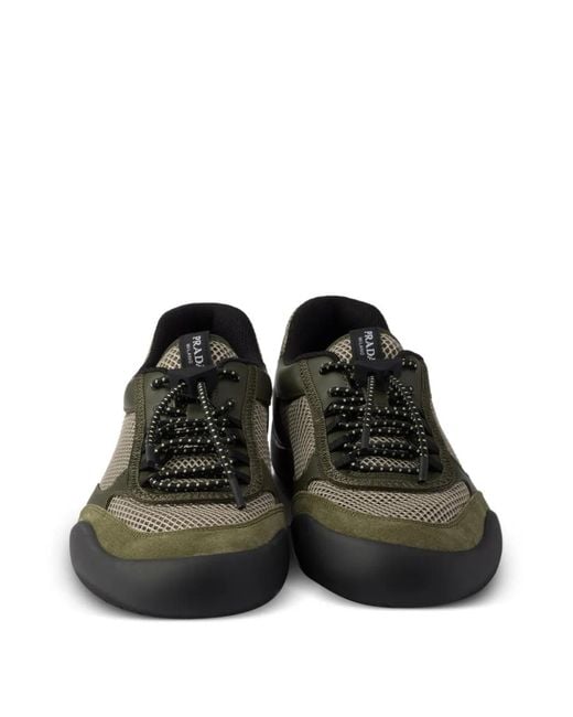 Prada Black Speedrock Mesh Sneakers