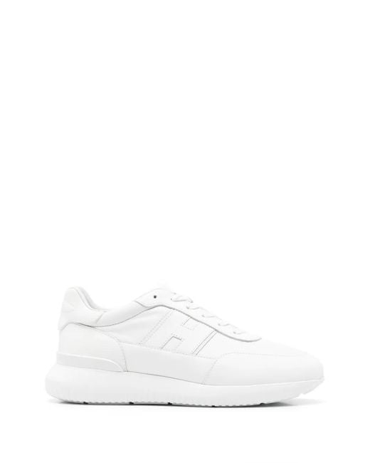 Hogan White Logo Sneakers for men