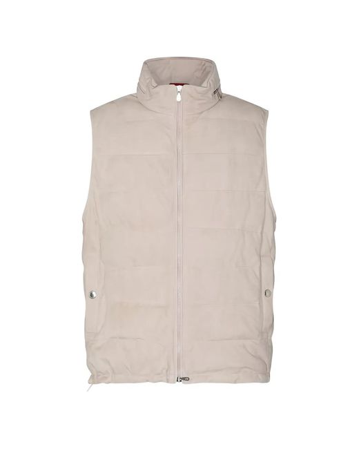 Chaleco Acolchado Brunello Cucinelli de hombre de color Natural