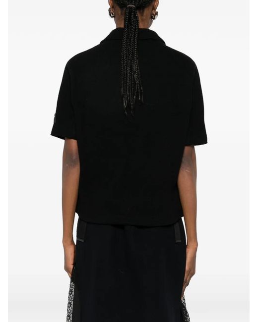 N°21 Black Buttoned Polo Knitwear
