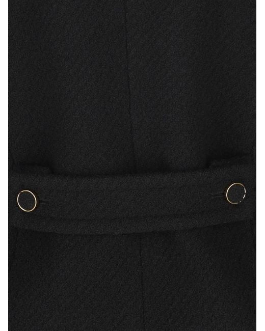 Chloé Black Button-Front Patch-Pocket Blazer Jacket