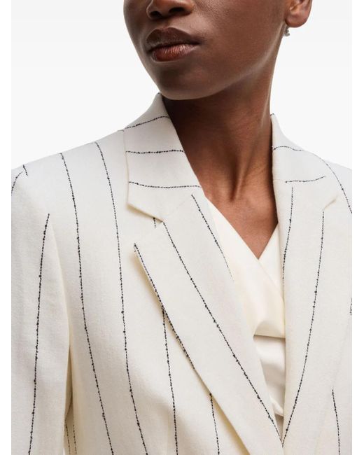 Boss ストライプ ジャケット White