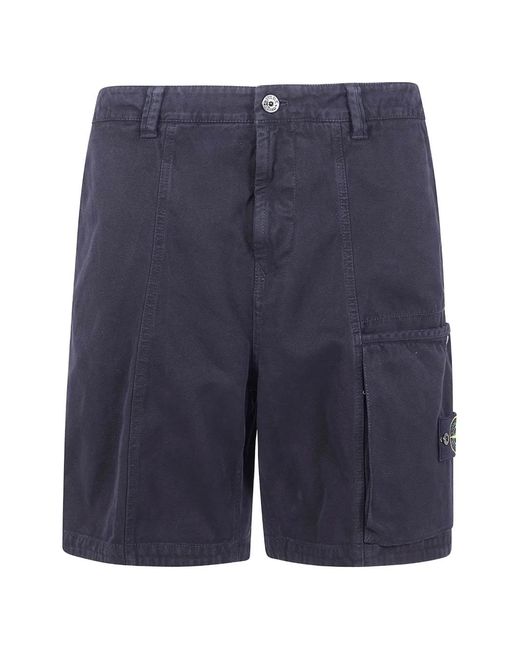 Stone Island Blue Shorts for men
