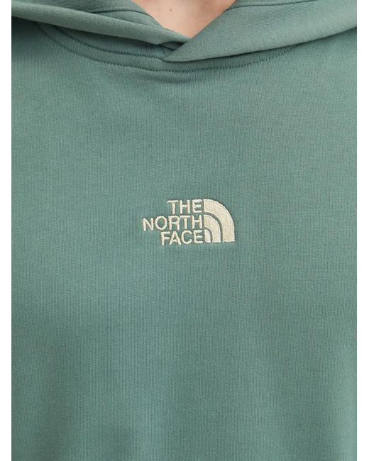 The North Face Green Logo-Embroidery Hoodie for men