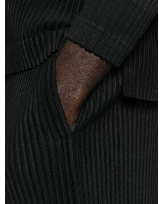 Homme Plissé Issey Miyake Black Pleated Trousers for men