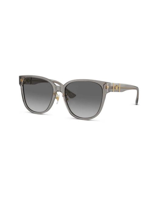 Versace Gray Square-Frame Sunglasses