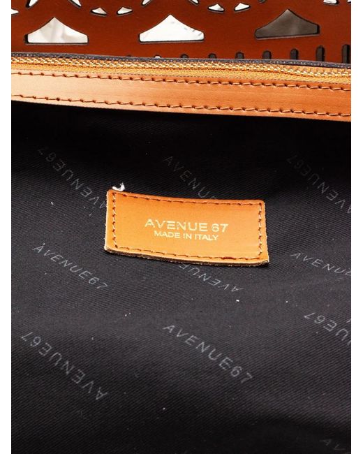 Avenue Brown Laser-Cut Tote Bag