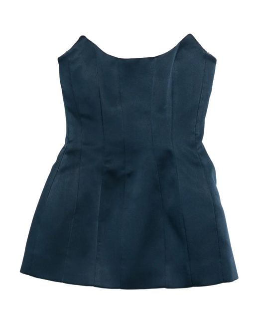 Rebecca Vallance Blue Panelled Top