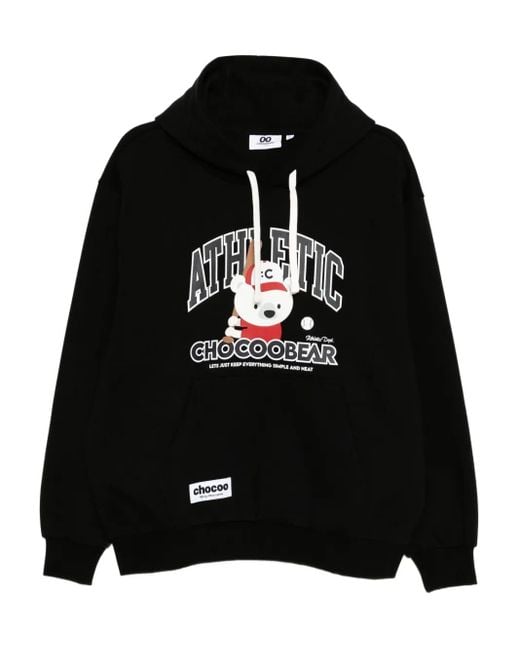 Chocoolate Black Chocoo Bear Hoodie for men