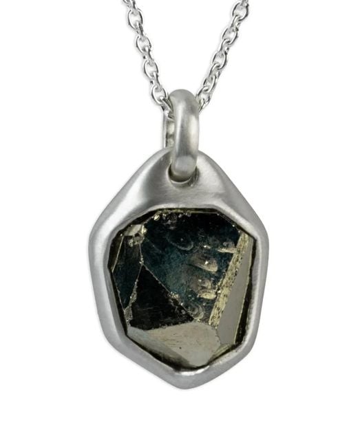 Parts Of 4 Black Sterling Halos Pyrite Necklace