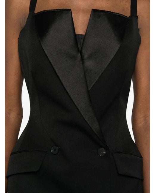 Givenchy Black Double-Breasted Mini Dress