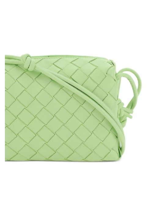 Mini sac à bandoulière en cuir Bottega Veneta en coloris Green