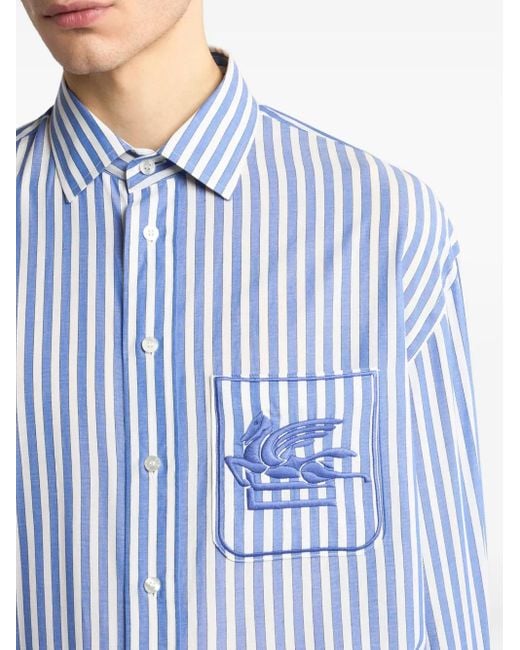 Camicia di Etro in Blue da Uomo