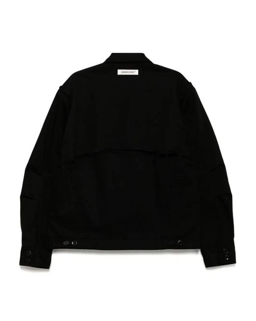 Undercover Black Button-Up Jacket for men