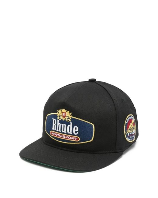 Rhude Black Hats for men