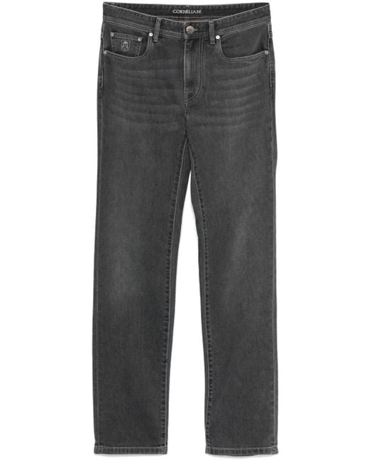 Corneliani Gray Tapered Jeans for men