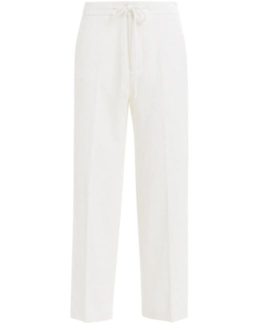 Essentiel Antwerp White Heftig Straight Trousers