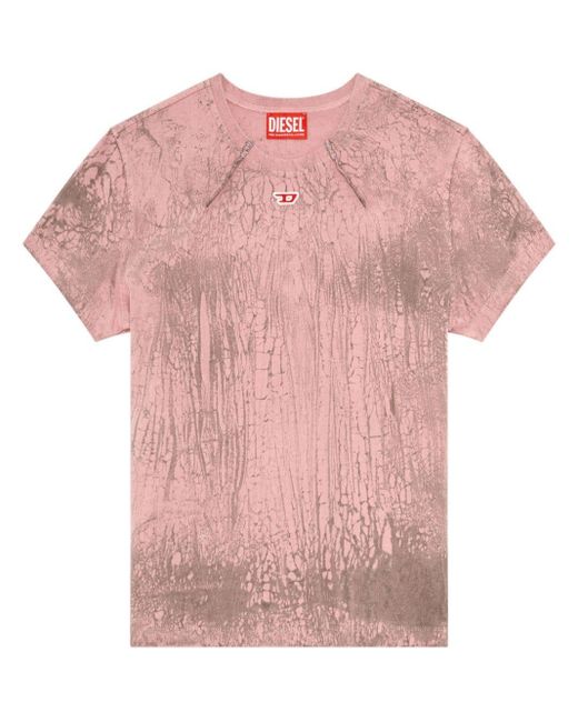 Camiseta T-Uncutie-Long-N11 DIESEL de color Pink