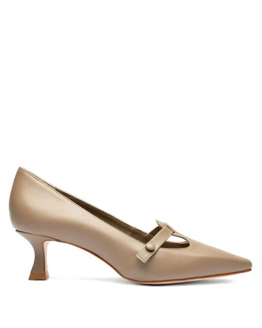 Pumps A Punta 45Mm di Sarah Chofakian in Natural