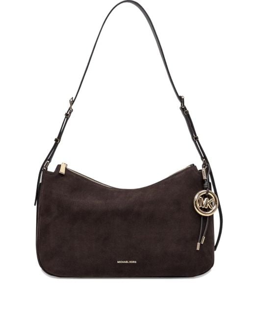 Nolita suede zip-top shoulder bag MICHAEL Michael Kors de color Black