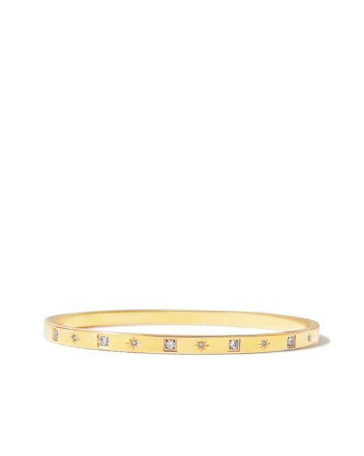 Hzmer Jewelry Natural Rhinestone-Embellished Bangle