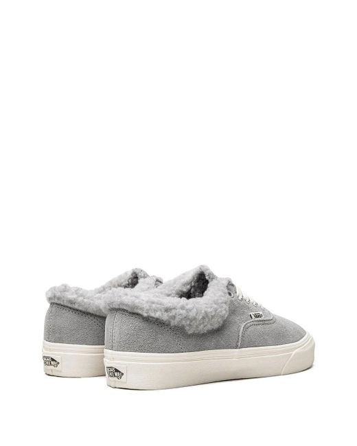 Vans White Authentic Sherpa Sneakers
