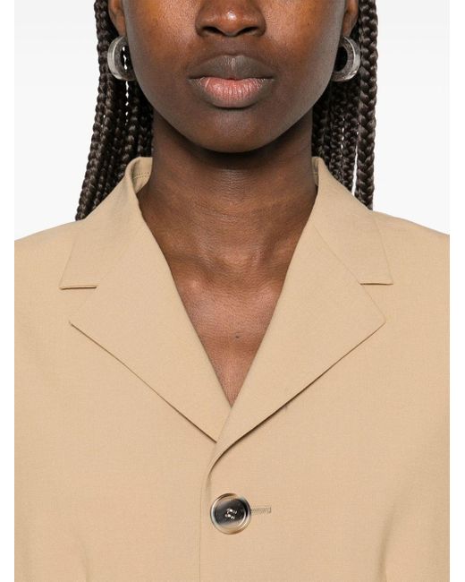 Marni Natural Single-Breasted Blazer