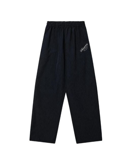 Willy Chavarria Blue Ruff Rider Pinstripe Track Pants