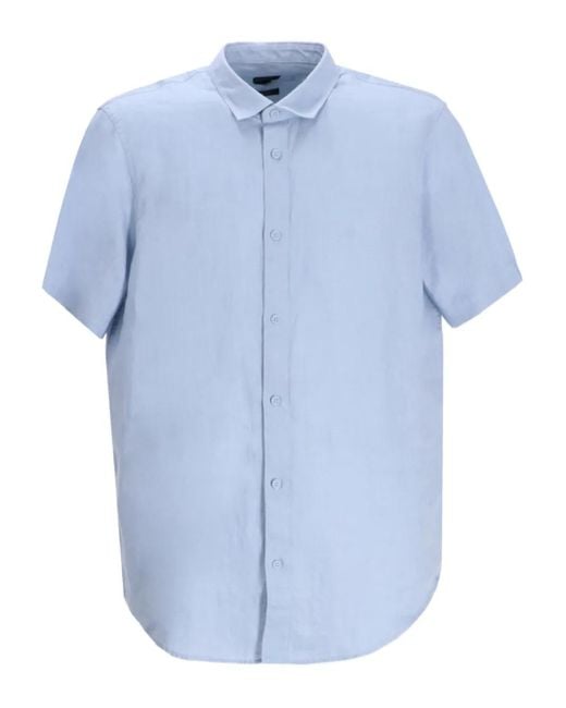 Chemise En Lin ARMANI EXCHANGE pour homme en coloris Blue