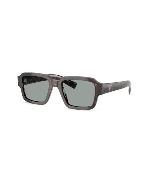 Prada Gray Logo Sunglasses for men