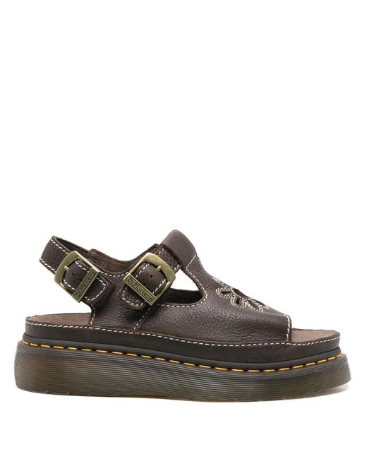 Dr. Martens Brown Dunnet Flower Sandals for men