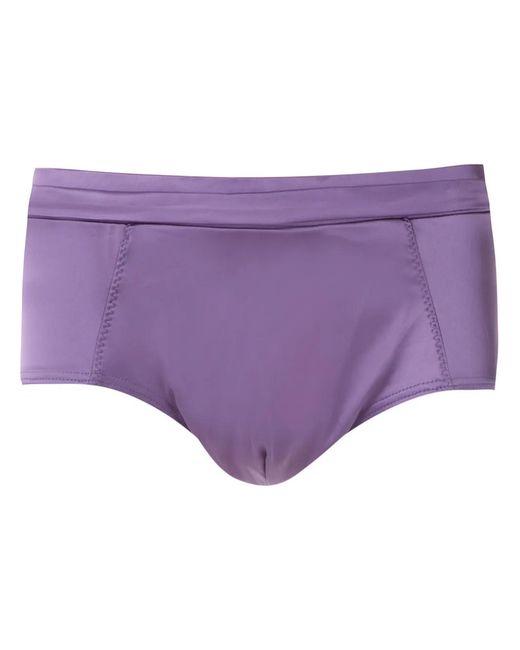 Amir Slama Purple Satin Swim Trunks for men