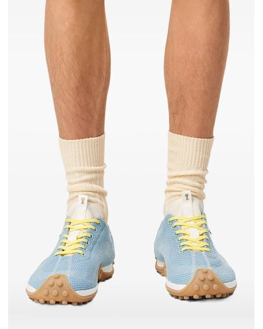 AMI Blue Mirage Mesh Sneakers