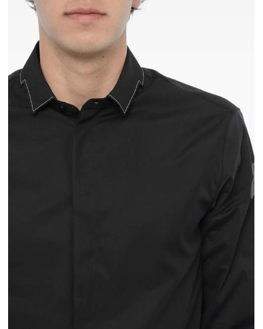 Neil Barrett Black Cut-Out Bolt Slim-Fit Shirt for men