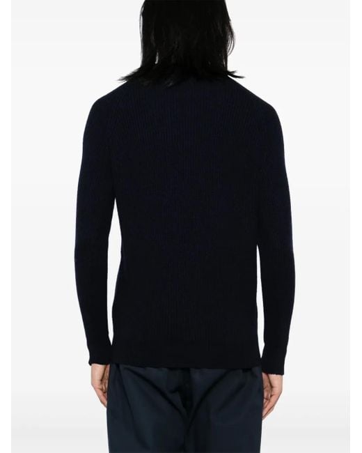 Joshua Sanders Blue Fisherman's Smile Crew-Neck Jumper for men