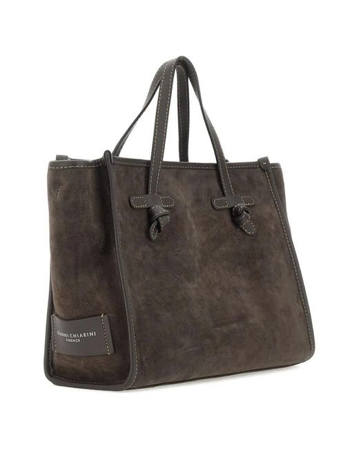 MARCELLA CLUB Brown Suede Tote Bag