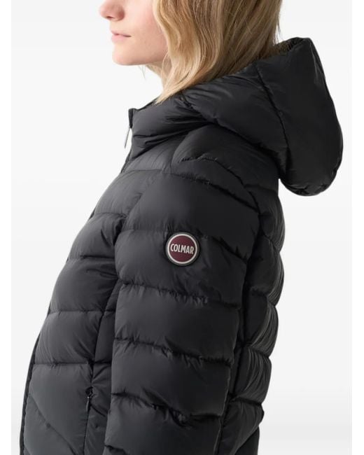 Colmar Piumino フーデッド キルティングジャケット Black