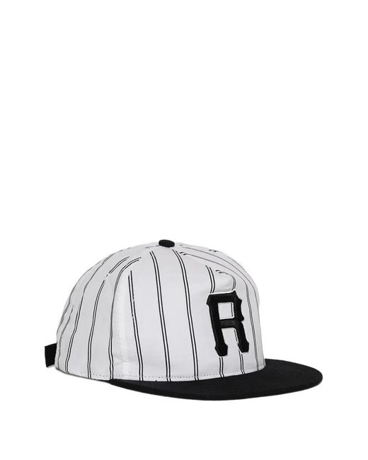 Rhude White Pinstripe Baseball Cap for men