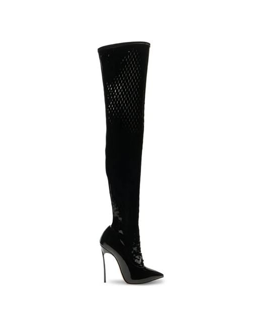 Casadei Black Ultravox Over The Knee