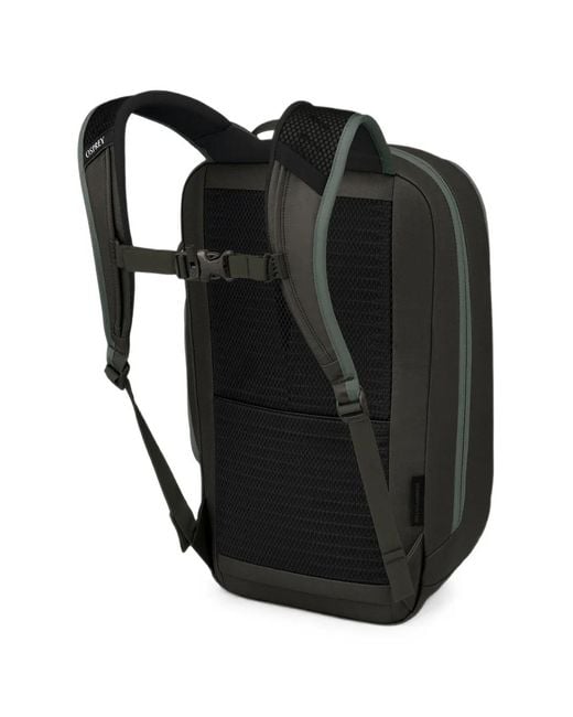 Osprey Gray Transporter Grid-Pattern Backpack
