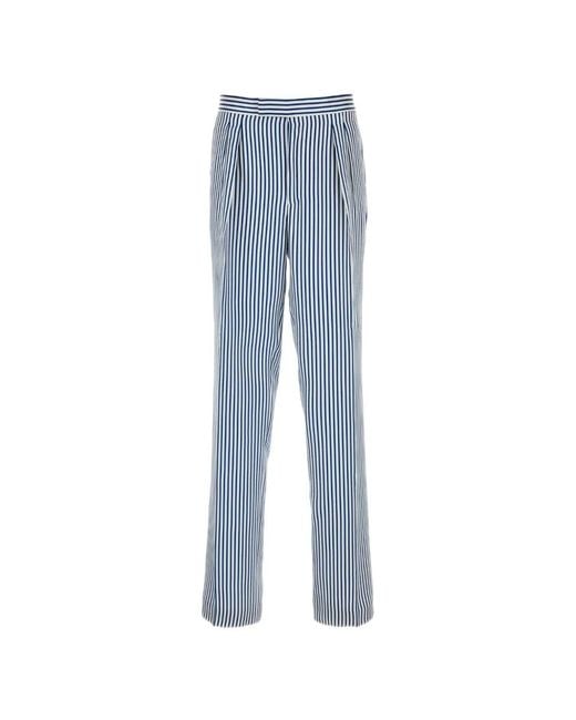 Tom Ford Blue Printed Satin Trousers for men