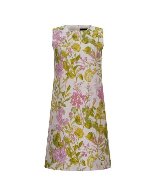 Libertine White Dianthus Floral-Print Mini Dress